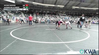 90 lbs Consi Of 8 #2 - Rayden Wishard, Claremore Wrestling Club vs Alfonso De La Fuente, Clinton Youth Wrestling
