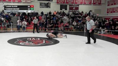 157 lbs 3rd Place - Logan Slater, Spaulding vs Connor Decker, St. Johnsbury