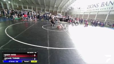 56 lbs Quarterfinal - Nashy Yates, UT vs Michael Turner, WY