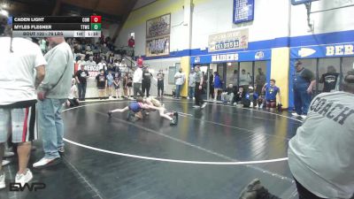 76 lbs Semifinal - Caden Light, Coweta vs Myles Flesner, Team Tulsa Wrestling Club