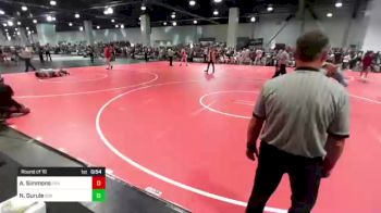 109 lbs Round Of 16 - Aiden Simmons, Driller WC vs Noah Gurule, 505 Wc