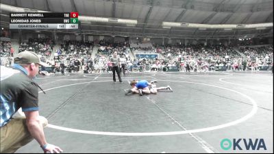 66 lbs Quarterfinal - Barrett Kennell, Tiger Trained Wrestling vs Leonidas Jones, Bartlesville Wrestling Club