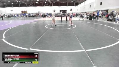 135 lbs Cons. Round 5 - Halen Phillips, Francis Howell Central vs Virginia Myers, Smithville