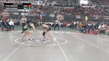 G - 110 lbs Quarterfinal - Randi Hardman, Big Sandy (Girls) vs Kyra Anderson, Chester-Joplin-Inverness (Girls)