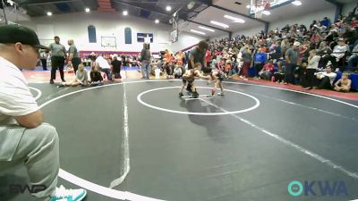 49 lbs Round Of 16 - Jameson Mantle, Wagoner Takedown Club vs Carter Trammel, Tahlequah Wrestling Club