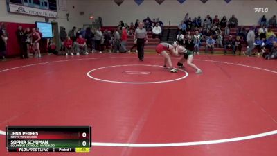 130 lbs Cons. Round 3 - Jena Peters, South Winneshiek vs Sophia Schuman, Columbus Catholic, Waterloo