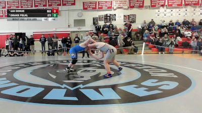 215 lbs 3rd Place - Ian Denue, Mt. Anthony Union vs Drake Felkl, Otter Valley