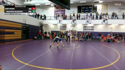 98 lbs Cons. Semi - Brayson Bilodeau, Worland Middle School vs Sam Frank, Shoshoni Junior High School