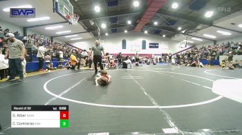 46 lbs Round Of 32 - Gracelyn Alber, Barnsdall Youth Wrestling vs Colton Contreras, Raw Wrestling Club