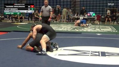 184 lbs Cons. Round 3 - Tauataina Tuikolongahau, Embry-Riddle (Ariz.) vs Wyatt Rewerts, Embry-Riddle (Ariz.)
