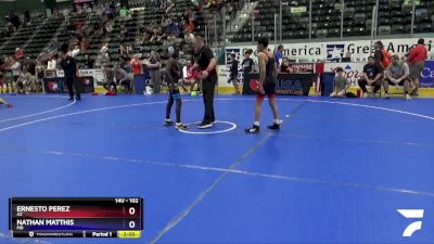 102 lbs Quarterfinal - Ernesto Perez, AZ vs Nathan Matthis, MD