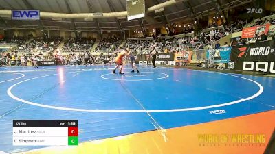 130 lbs Round Of 32 - Jeremiah Martinez, SoCal Hammers vs Landon Simpson, South Hills Wrestling Academy