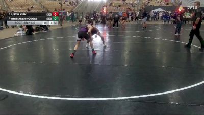 120 lbs Semifinal - Justin Kirk, Halls Wrestling vs Whittaker Noggle, Nashville Catholic Wrestling