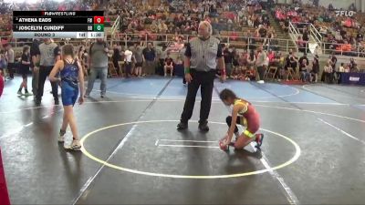 65 lbs Round 3 - Joscelyn Cundiff, Springboro vs Athena Eads, Freedom Wrestling