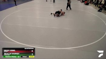 108 lbs Quarterfinal - Becklan Whipkey, Pipestone vs Brody Seibel, BHVPP