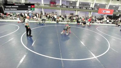 16U Girls - 125 lbs Cons. Round 4 - Kylee Hodges, Oakley Wrestling Club vs Kiana Trudell, Team Idaho Wrestling Club