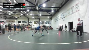 157 lbs Champ. Round 2 - Hayden Newell, Mount St. Joseph vs Manny Frederick, Trine University