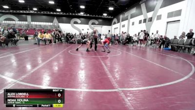 80 lbs Placement Matches (8 Team) - Alex Lobdell, Indiana Outlaws vs Noah Molina, Junior Terps