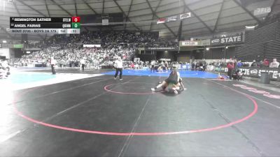 Boys 2A 175 lbs Cons. Round 4 - Angel Farias, Quincy vs Remington Sather, Steilacoom