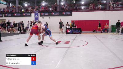 82 kg Semifinal - Tyler Eischens, California Regional Training Center (CA RTC) vs Danny Braunagel, Illinois Regional Training Center/Illini WC