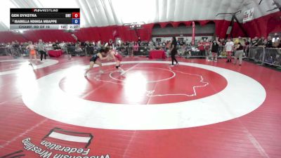 120 lbs Champ. Rd Of 16 - Gen Dykstra, Southern IL Regional Training Center vs Isabella Ndinga Mbappe