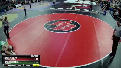 Champ. Round 1 - Brock Goebel, Syracuse vs Sean Shultz, Raymond Central