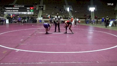 1-5A 165 Quarterfinal - Lorelai Moyer, Tallassee vs Heaven Henson, Cleburne County