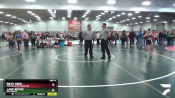 88 lbs Round 2 - Riley Keen, Machine Shed Wrestling vs Lane Brunk, Big Orange