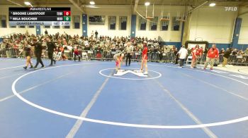 114 lbs Quarterfinal - Brooke Lightfoot, Tewksbury vs Mila Boucher, Middleborough