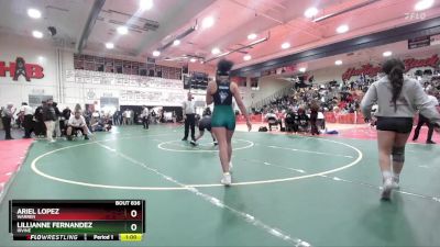 140 lbs Cons. Round 6 - Ariel Lopez, Warren vs Lillianne Fernandez, Irvine