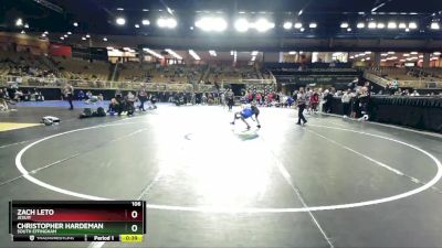 106 lbs Cons. Round 4 - Zach Leto, Jesuit vs Christopher Hardeman, South Effingham