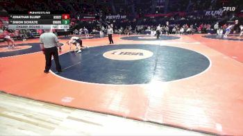 3A 190 lbs Champ. Round 1 - Simon Schulte, Edwardsville (H.S.) vs Jonathan Slump, Arlington Heights (Hersey)