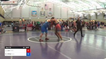 130 kg Round Of 16 - Jerhett Lee, River Valley Wrestling Club vs Owen Miller, Olivet Wrestling Club