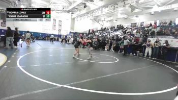 145 lbs Cons. Round 4 - Sophia Lopez, Canyon (Anaheim) vs Emma Igarashi, South Torrance