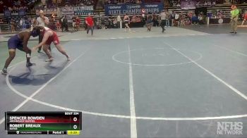 D 2 220 lbs Cons. Round 3 - Robert Breaux, Rayne vs Spencer Bowden, Archbishop Rummel