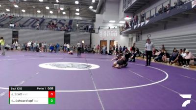 97-106 lbs Semifinal - Logan Schwarzkopf, Valparaiso Wrestling Club vs Jacob Scott, Western Wrestling Club