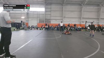 96 lbs Round 8 (10 Team) - Kenny Hartman, Kardiac Kidz vs Eli Walters, Notre Dame Lions