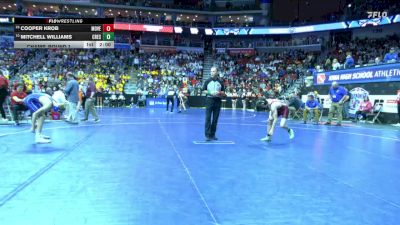 2A-106 lbs Champ. Round 1 - Cooper Krob, Mount Vernon vs Mitchell Williams, Crestwood, Cresco