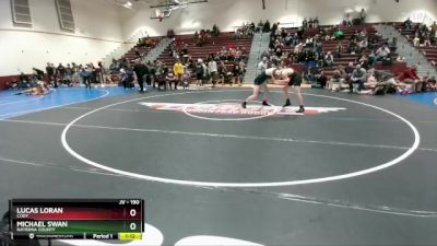 190 lbs Quarterfinal - Michael Swan, Natrona County vs Lucas Loran, Cody