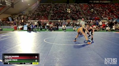 2A 126 lbs Cons. Round 1 - Collin Magers, Priest River vs Parker Price, Malad