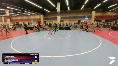 53 lbs Cons. Semi - Tae Romo, ReZults Wrestling vs Elijah Flores, Jflo Trained