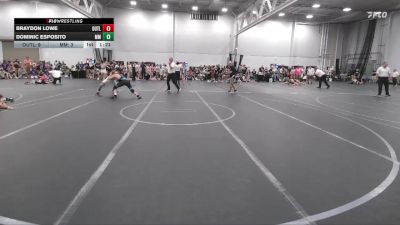 120 lbs Round 1 (6 Team) - Dominic Esposito, Maryland Mallets vs Braydon Lowe, Outlaws HS