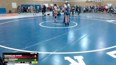 130lbs Cons. Round 3 - Lily Pedersen, Enumclaw (Girls) vs Evangelina Evans, Squalicum (Girls)