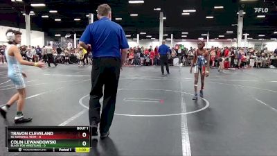 72 lbs Round 1 (4 Team) - Colin Lewandowski, Black Fox Wrestling vs Travon Cleveland, NC National Team