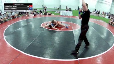 180 lbs Connelly West, Ohio vs Brielle Molina, Illinois