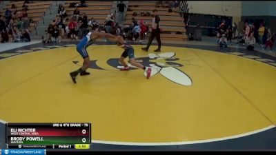 75 lbs Cons. Round 5 - Brody Powell, Wayzata vs Eli Richter, West Central Area