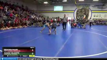 106 lbs Cons. Round 3 - Nunzio Salanitri, Cedar Rapids Jefferson vs Brayden Maury, West Delaware, Manchester