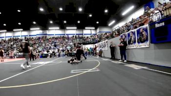 55 lbs Consi Of 4 - Lincoln Steiner, Mustang Bronco Wrestling Club vs Bentley Hausam, Tecumseh Youth Wrestling