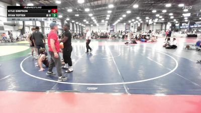 126 lbs Round Of 32 - Kyle Simpson, MF Dynasty vs Ryan Totten, MI MAFIA (COBRA MAFIA)