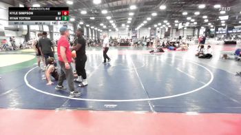 126 lbs Round Of 32 - Kyle Simpson, MF Dynasty vs Ryan Totten, MI MAFIA (COBRA MAFIA)